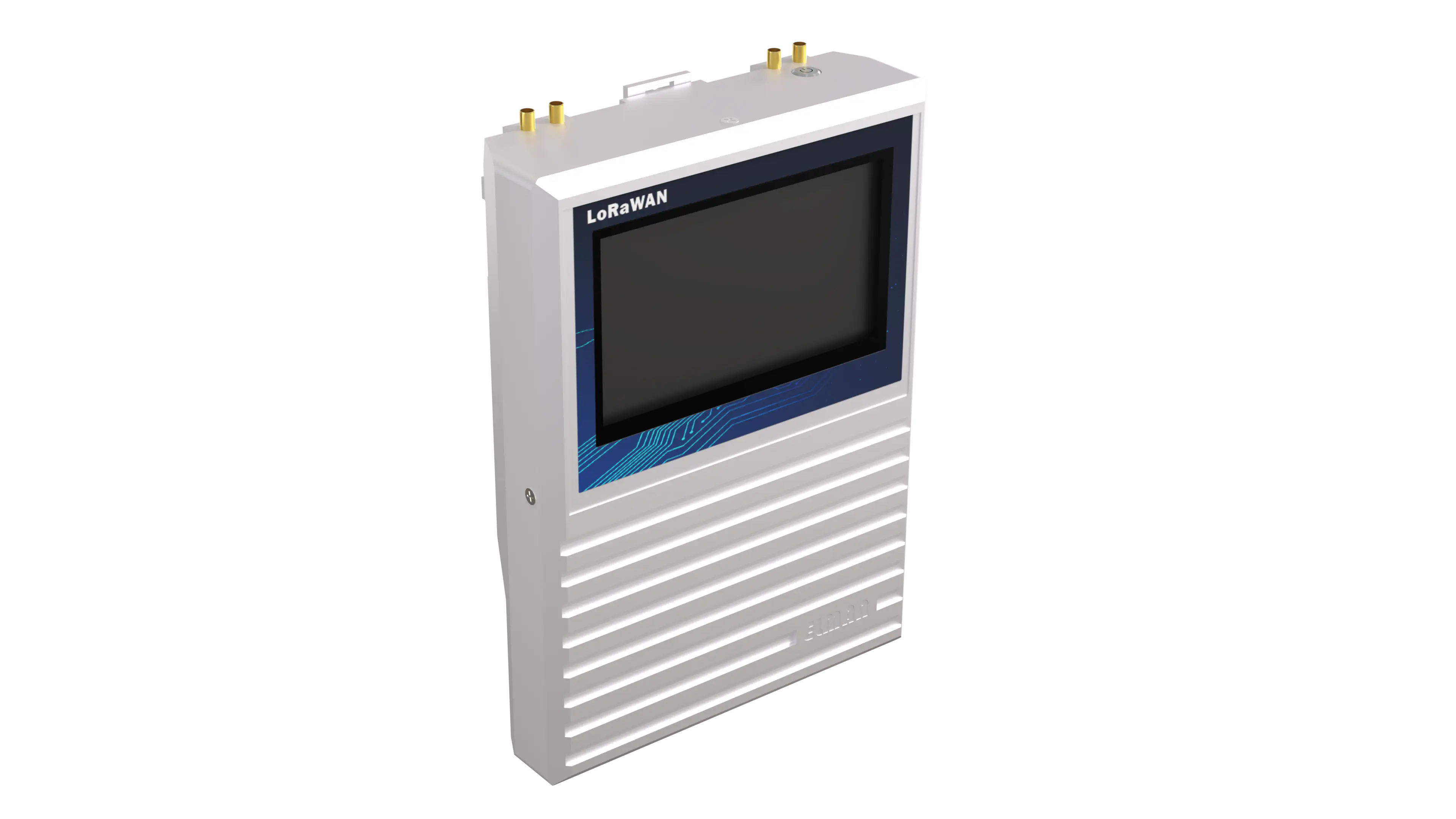 Elman LoRaWAN Gateway (Ağ Geçiti) / Endüstriyel PC yan görünüm: alüminyum kasa ve pasif soğutma kanalları